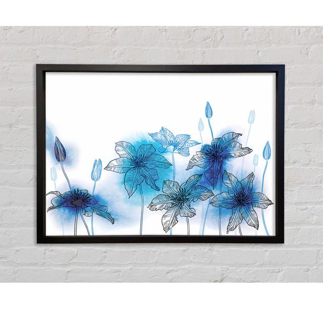 Just Blues - Single Picture Frame Art Prints on Canvas Marlow Home Co. Size: 84.1cm H x 118.9cm W x 3.3cm D on Productcaster.