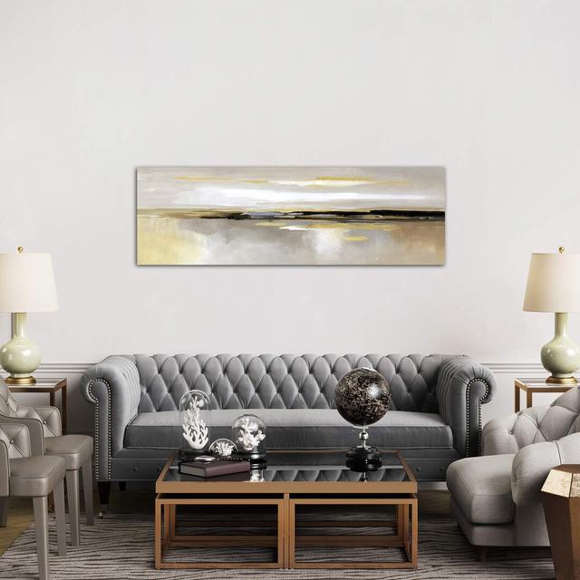 'Lining' by Nan - Wrapped Canvas Panoramic Painting Print Etta Avenue Size: 60.96cm H x 182.88cm W x 3.81cm D on Productcaster.