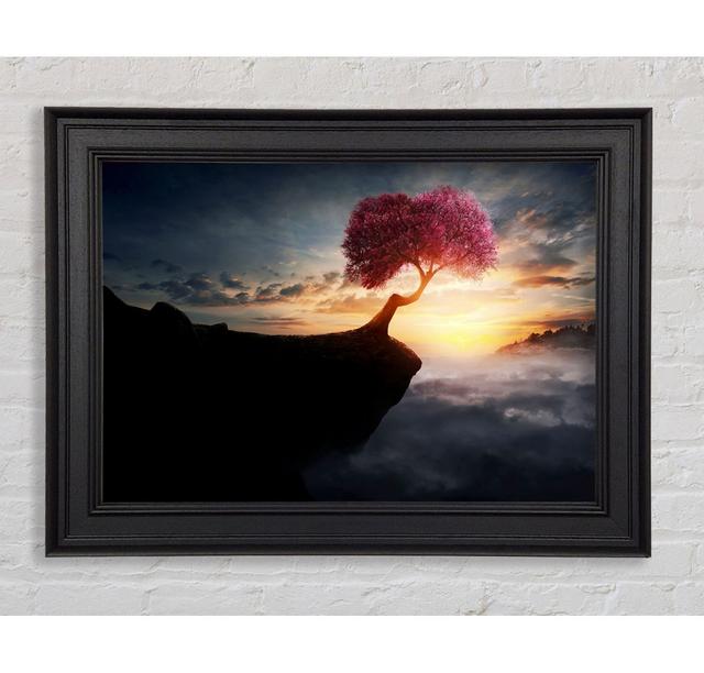 Pink Tree Cliff Top - Print Ebern Designs Size: 21cm H x 42cm W x 8cm D on Productcaster.