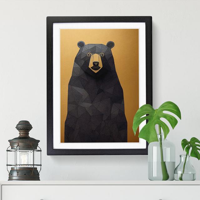 Bear Industrial - Single Picture Frame Graphic Art Alpen Home Format: Black, Size: 46cm H x 34cm W on Productcaster.