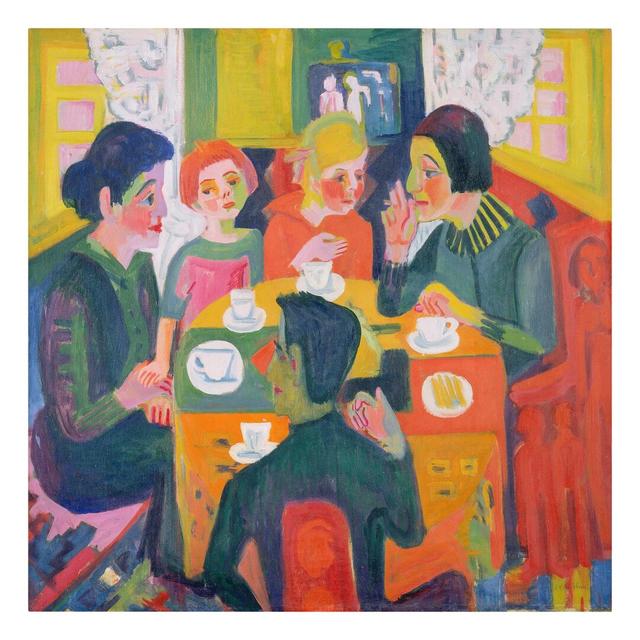 Leinwandbild Kaffeetisch von Ernst Ludwig Kirchner Rosalind Wheeler Größe: 40 cm H x 40 cm B on Productcaster.