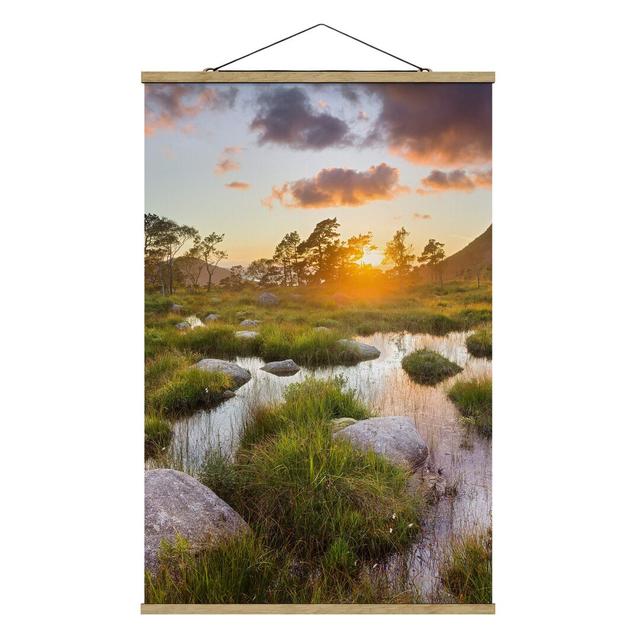 Tverrdalsbekken in Norway - Photograph Print on Fabric Ebern Designs Size: 120cm H x 80cm W x 0.3cm D on Productcaster.