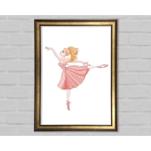 Elegante Ballerina - Einzelner Bilderrahmen Kunstdrucke Mercer41 Größe: 84,1 cm H x 59,7 cm B x 1,5 cm T on Productcaster.