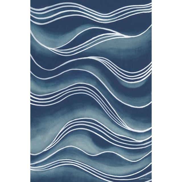 Wind And Waves I by Vanna Lam - Wrapped Canvas Painting Metro Lane Size: 76cm H x 51cm W on Productcaster.