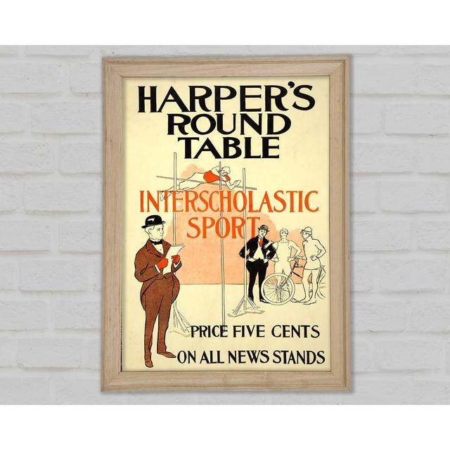 Harpers Round Table - Single Picture Frame Art Prints Bright Star Size: 29.7cm H x 21cm W x 1.5cm D on Productcaster.