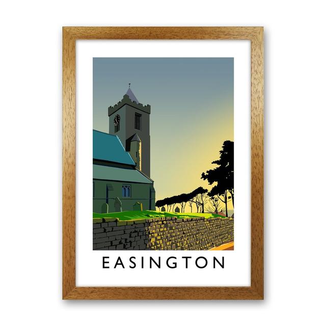 Easington Portrait by Richard O'Neill - Graphic Art Corrigan Studio Size: 46cm H x 34cm W x 3cm D, Format: Brown Framed on Productcaster.