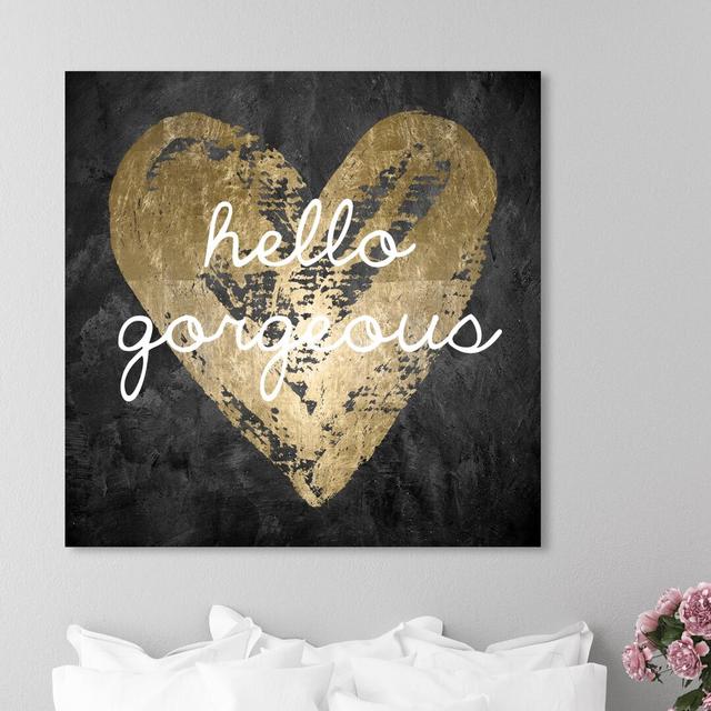 'Gorgeous Salute' Graphic Art on Wrapped Canvas East Urban Home Size: 101.6 cm H x 101.6 cm W x 5.1 cm D on Productcaster.