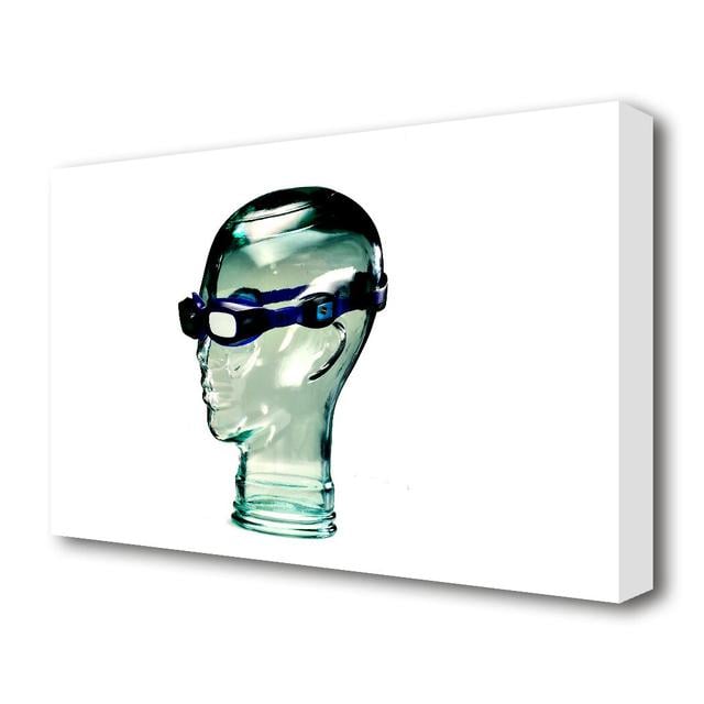 Glass Head - Wrapped Canvass Graphic Art East Urban Home Size: 81.3 cm H x 121.9 cm W on Productcaster.