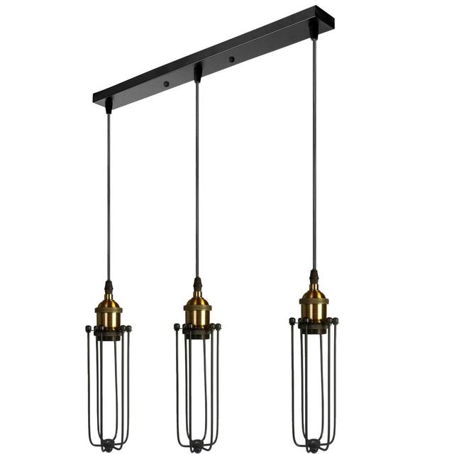 Bedard 3 - Light Black Kitchen Island Pendant Borough Wharf on Productcaster.