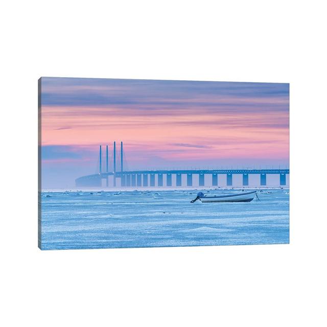 Frozen Sea by Jacek Oleksinski - Wrapped Canvas Print Longshore Tides Size: 66.04cm H x 101.6cm W x 3.81cm D on Productcaster.