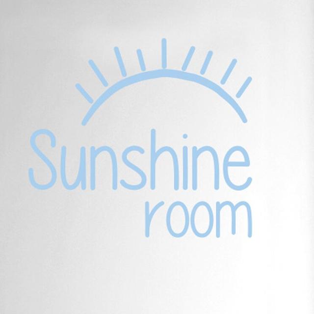 Sunshine Room Door Wall Sticker Happy Larry Colour: Light Blue on Productcaster.