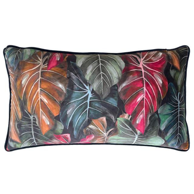 Floral Rectangular Lumbar Cushion with Filling Make It A Home Colour: Autumn, Fill Material: Polyester on Productcaster.