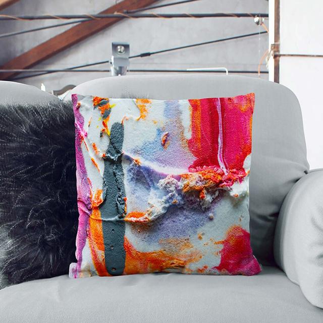 Abstract Square Throw Cushion East Urban Home Backing Colour: Black, Size: 40 x 40 cm on Productcaster.