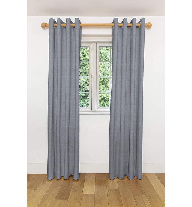 Ebern Designs Herringbone Twill Curtains 2 Panels | - Black & White Geometric Design Made To Order Curtains & Drapes | Cotton Pencil Pleat Blackout Li on Productcaster.