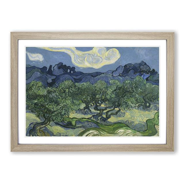 The Olive Trees by Vincent Van Gogh - Picture Frame Painting on MDF East Urban Home Frame Option: Oak Framed, Size: 27cm H x 36cm W x 2cm D on Productcaster.