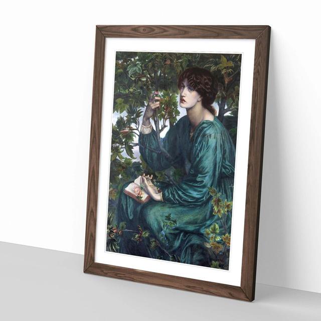 'The Day Dream' by Dante Gabriel Rossetti Framed Oil Painting Print East Urban Home Frame Colour: Walnut on Productcaster.