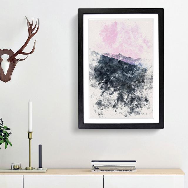 Purple Sunset - Picture Frame Painting Print East Urban Home Frame Option: Black Framed, Size: 87cm H x 62cm W x 2cm D on Productcaster.