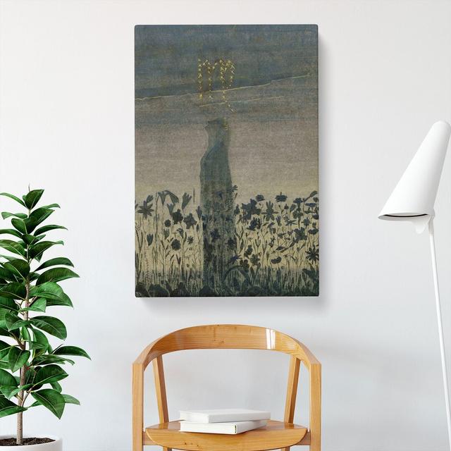 Sun Passing Virgo by Mikalojus Konstantinas - Wrapped Canvas Painting East Urban Home Size: 50cm H x 35cm W x 3cm D on Productcaster.