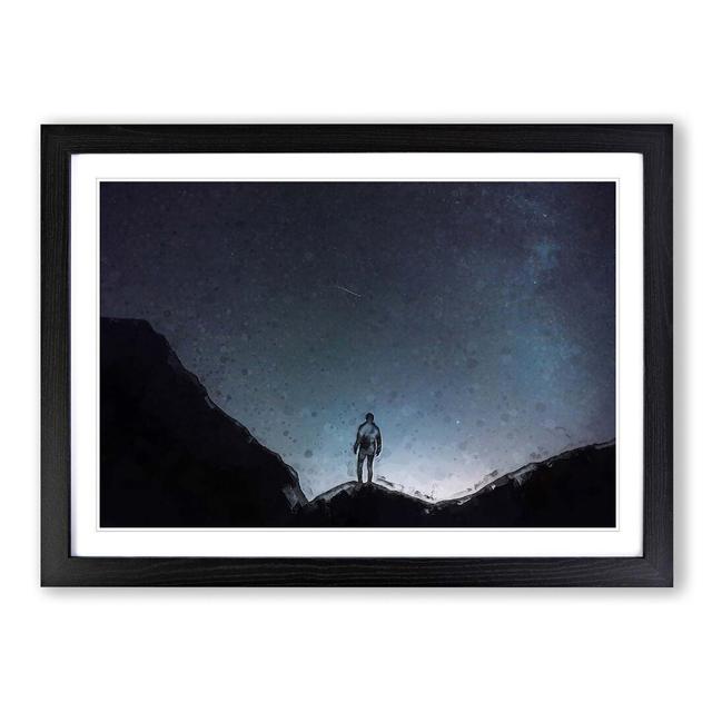 Watching the Stars in Abstract - Picture Frame Graphic Art Print East Urban Home Size: 40cm H x 60cm W x 2cm D, Frame Option: Black on Productcaster.