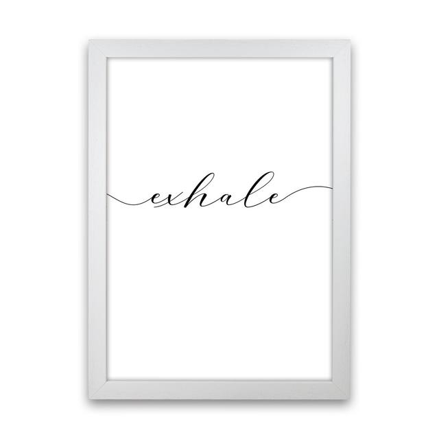 Inhale - Exhale 2/2 - Print 17 Stories Frame Option: Black Framed, Size: 88cm H x 64cm W x 3cm D, Format: Paper on Productcaster.