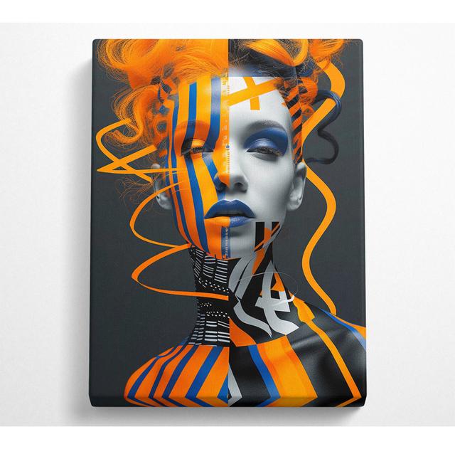 High Fashion Face - Single Picture Frame Art Prints on Canvas Bright Star Size: 81.3cm H x 50.8cm W x 10cm D on Productcaster.