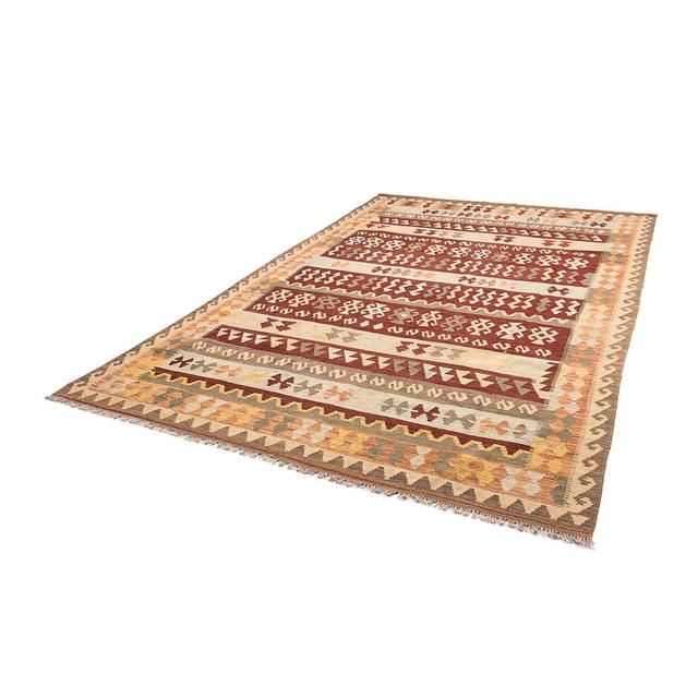 One-of-a-Kind Skagway Hand-Knotted 189 x 289cm Wool Area Rug in Brown/Red Gracie Oaks on Productcaster.