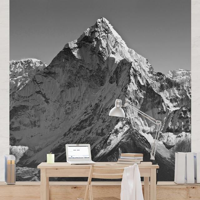 The Himalayas II Semi-Gloss Wall Mural East Urban Home Size: 1.92m x 192cm, Materialqualität: Premium (150g/m²) on Productcaster.