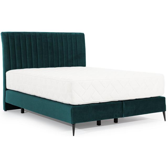 Boxspringbett Blanca Fairmont Park Farbe: Blaugrün, Größe: 160 x 200 cm on Productcaster.