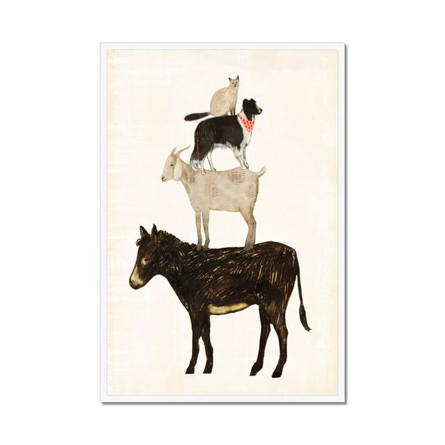 Barnyard Buds VI by Victoria Borges - Painting Print Three Posts Format: White Framed Paper Print, Size: 50cm H x 34cm W on Productcaster.