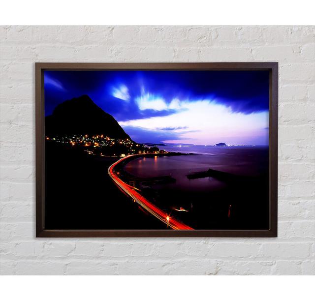 The Road Past The Ocean Framed Print Highland Dunes Size: 84.1cm H x 118.9cm W 3.3cm D on Productcaster.