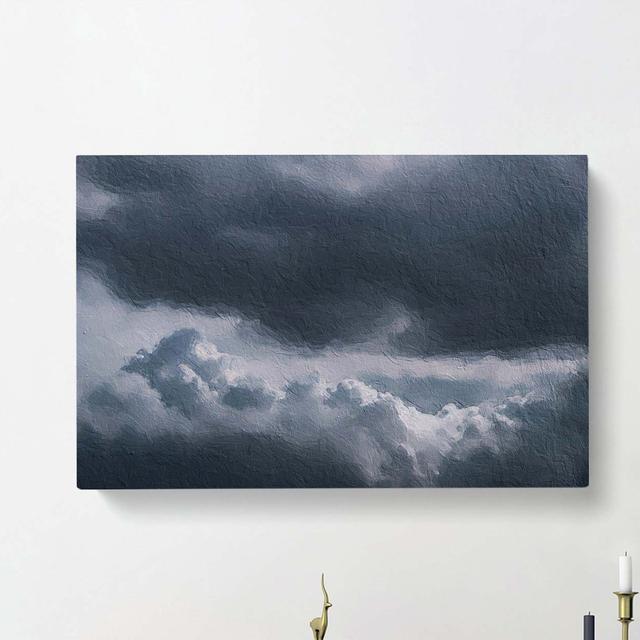 The Mood of the Clouds - Wrapped Canvas Painting Print East Urban Home Size: 35cm H x 50cm W x 3cm D on Productcaster.