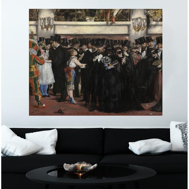 Masked Ball At The Opera by Edouard Manet - Wrapped Canvas Print East Urban Home Size: 51cm H x 77cm W on Productcaster.