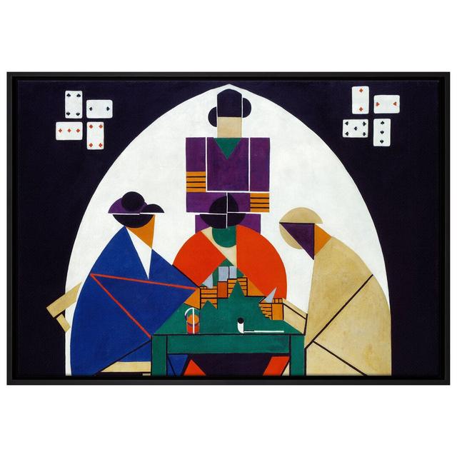 Gerahmtes Leinwandbild Card Player von Theo Van Doesburg Rosalind Wheeler Maße: 75 cm H x 105 cm B x 2,5 cm T on Productcaster.