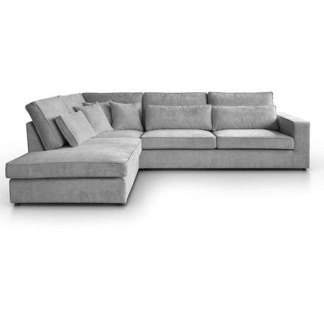 Qualee 2 - Piece Sofa & Chaise Ebern Designs Orientation: Left Hand Facing, Upholstery Colour: Light Grey on Productcaster.