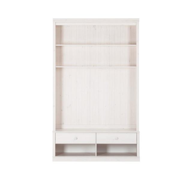 Merchiston 223cm H x 140cm W Library Bookcase Bookcase Ophelia & Co. Colour: White on Productcaster.