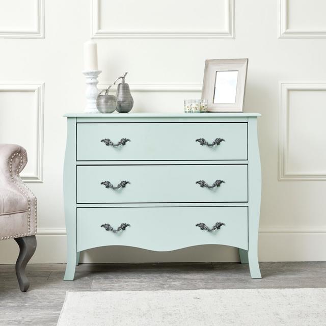 Adrianne 3 Drawer 90Cm W Chest of Drawers Ophelia & Co. Colour: Green on Productcaster.