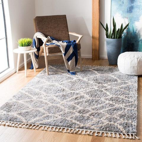 Lisle Hooked Grey Rug Mikado Living Rug Size: Rectangle 160 x 230cm on Productcaster.