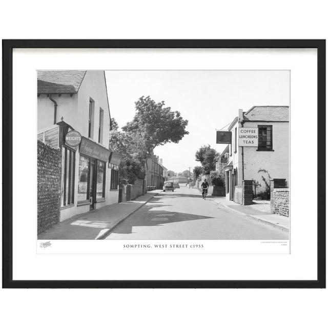 'Sompting, West Street C1955' by Francis Frith - Picture Frame Photograph Print on Paper The Francis Frith Collection Size: 60cm H x 80cm W x 2.3cm D on Productcaster.