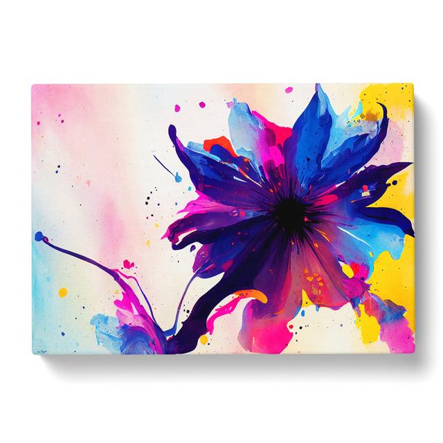 Flower Market Splash Vol.5 Abstract - Wrapped Canvas Graphic Art Metro Lane Size: 40cm H x 60cm W x 3cm D on Productcaster.