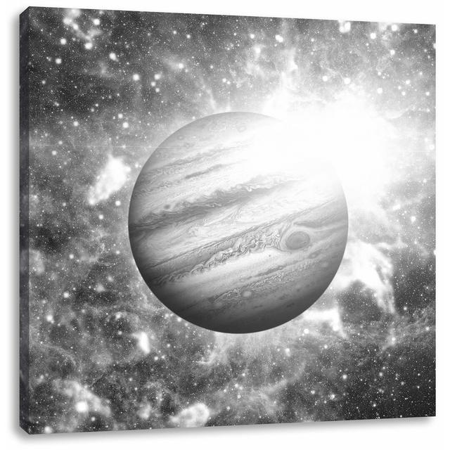 Leinwandbild Planet Jupiter im Universum East Urban Home Größe: 40 cm H x 40 cm B on Productcaster.