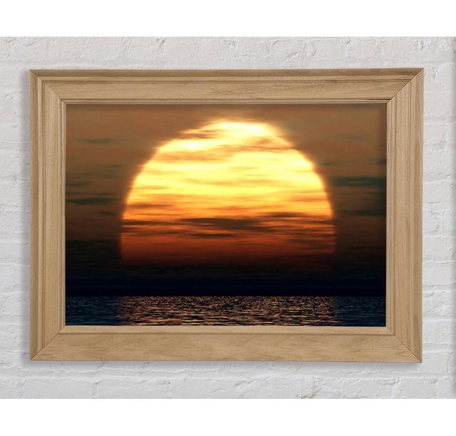 Huge Ocean Sun God - Single Picture Frame Art Prints Bright Star Size: 84.1cm H x 142.2cm W x 8cm D on Productcaster.