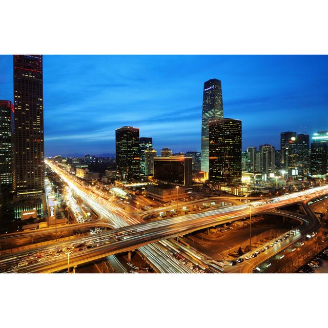 Beijing After Sunset by Bingdian - Wrapped Canvas Photograph Latitude Run Size: 20cm H x 30cm W on Productcaster.