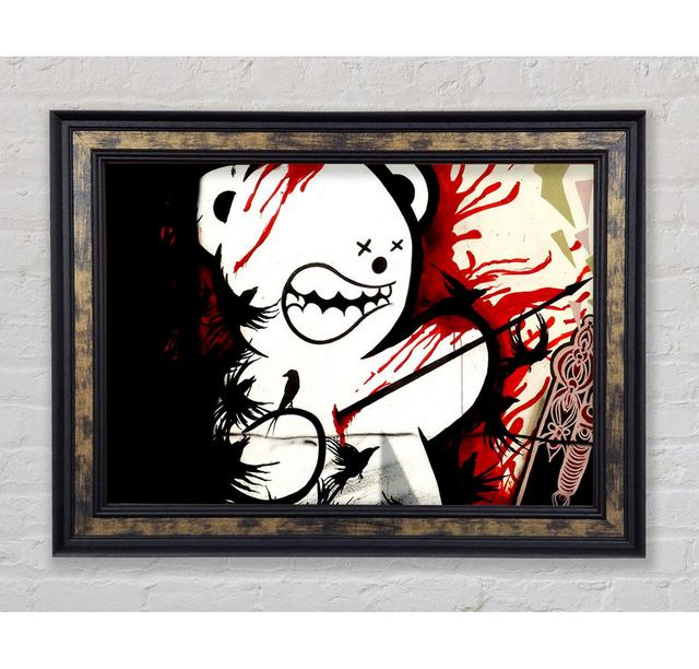 Teddy Bear Violence - Single Picture Frame Art Prints Bright Star Size: 21cm H x 42cm W x 8cm D on Productcaster.