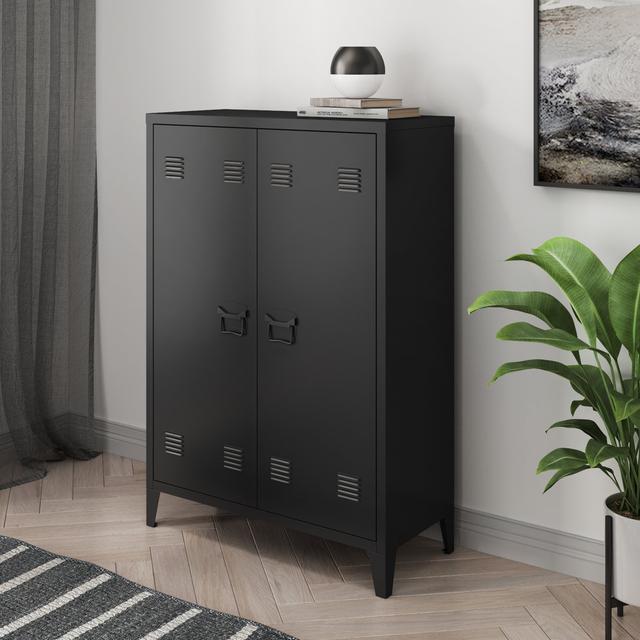 Gerde 2 -Door 1 -Shelf Storage Cabinet Borough Wharf on Productcaster.