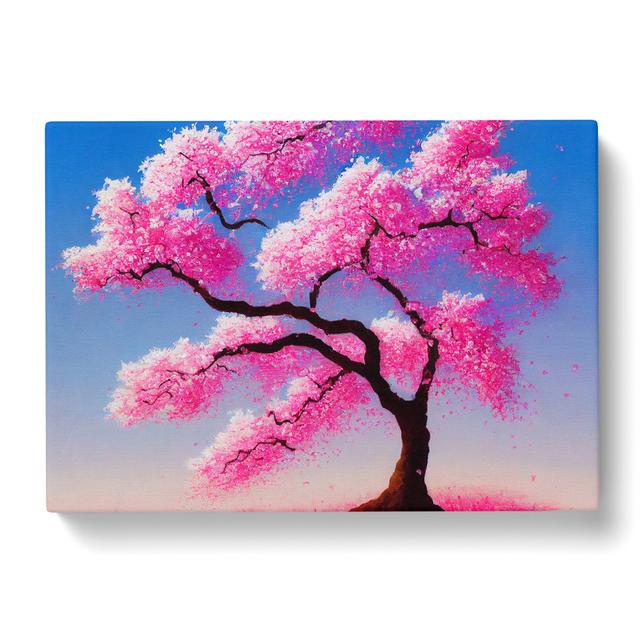 Authentic Cherry Blossom Tree - Wrapped Canvas Print Marlow Home Co. Size: 40cm H x 60cm W x 3cm D on Productcaster.