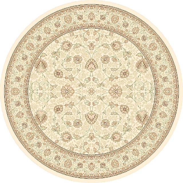 Abbeyville Oriental Machine Woven Beige Area Rug Lark Manor Rug Size: Round 120cm on Productcaster.