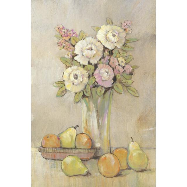 Still Life Study Flowers And Fruit I by Timothy O' Toole - Wrapped Canvas Painting August Grove Size: 30cm H x 20cm W on Productcaster.