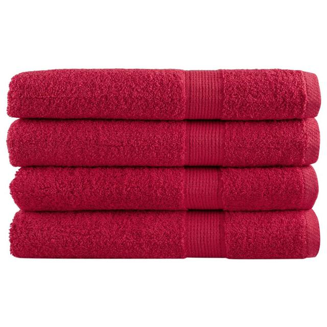 Aremy 100% Cotton Bath Towels - Set of 4 (Set of 4) Latitude Run Size: 200cm L x 100cm W, Colour: White/Opaline on Productcaster.