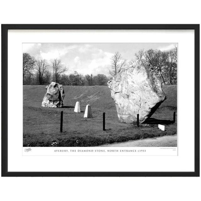 'Avebury, the Diamond Stone, North Entrance C1955' - Picture Frame Photograph Print on Paper The Francis Frith Collection Size: 45cm H x 60cm W x 2.3c on Productcaster.