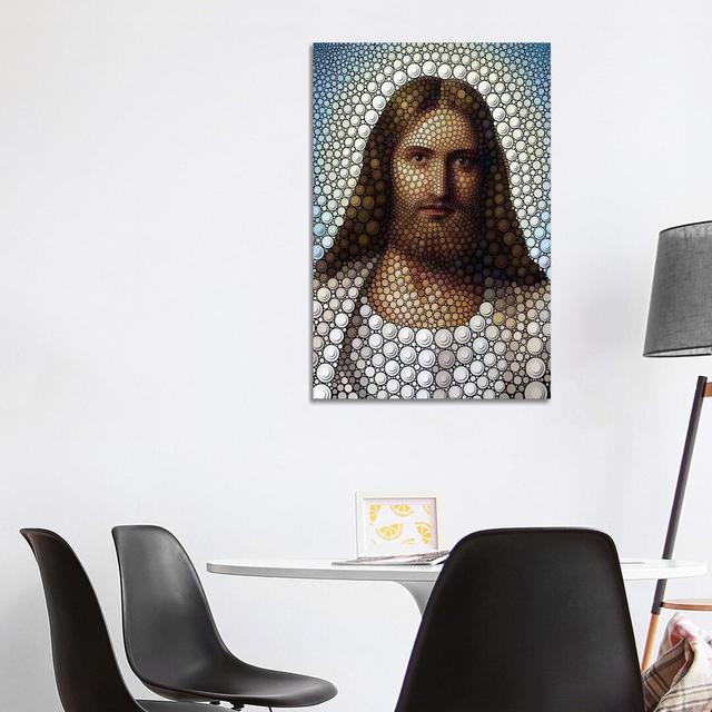 Jesus by Ben Heine - Print on Canvas Marlow Home Co. Size: 101.6cm H x 66.04cm W x 3.81cm D, Format: Wrapped Canvas on Productcaster.